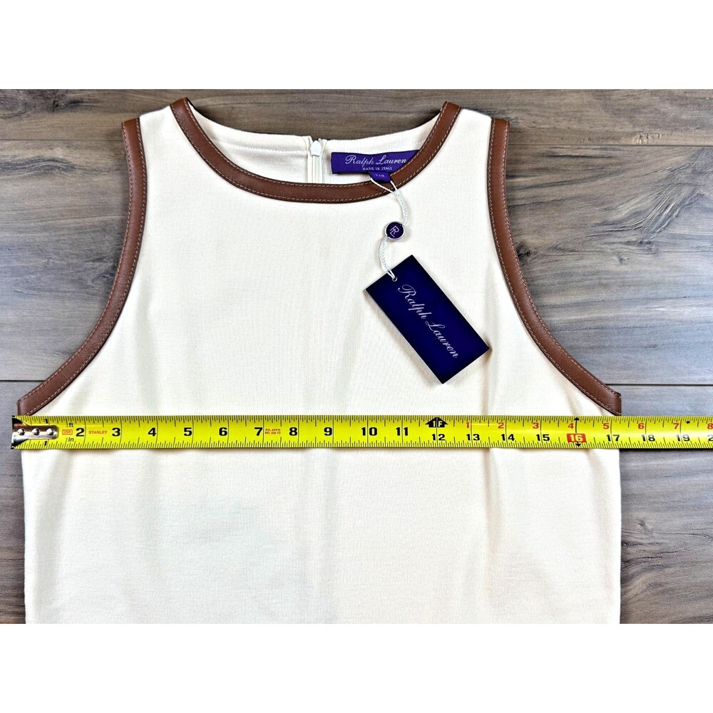 Ralph Lauren Purple Label Cream and Brown Sweater - Picture 5 of 7